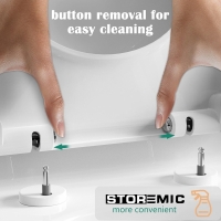 Capac toaleta cu inchidere silentioasa, alb, Vivo WTS-070